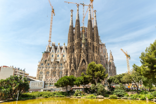 올해 관광세를 인상한 스페인 바르셀로나의 사그라다 파밀리아 성당. 이미지투데이